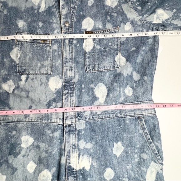 NWT Lee Vintage Modern Union-Alls Coveralls Jumpsuit Denim Splatter XL - Picture 8 of 12
